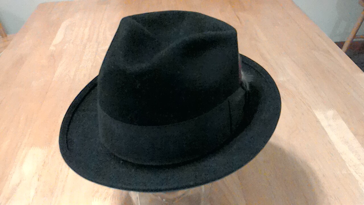 VINTAGE FEDORA HAT STETSON MALLORY 7 1/8 DOUBLE … Gem