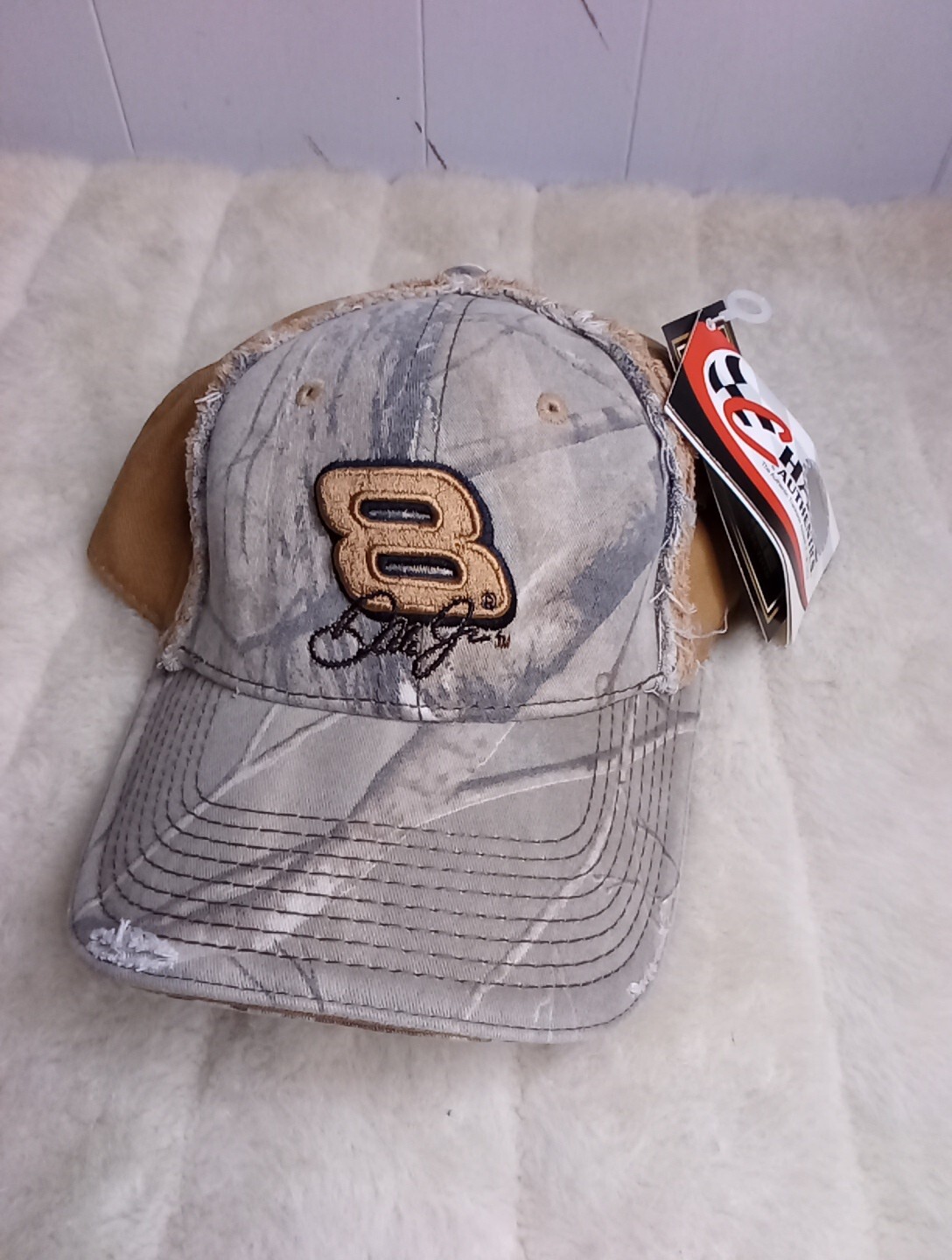 Vintage Dale Earnhardt Jr Realtree Camo Adjustable Hat Distressed NEW