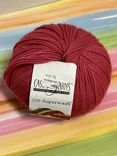 one new ball Cascade Yarns 220 Superwash yarn color 903 Flamingo Pink wool