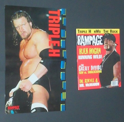 Rampage Magazine Summer 2002 Torrie Wilson WWE Diva Poster Triple H Hulk Hogan - Picture 2 of 8