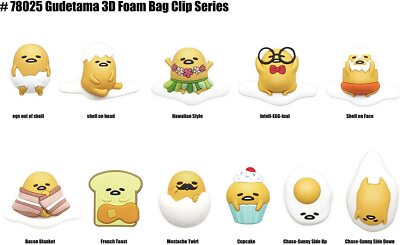 Gudetama NEW * Shell on Face Clip * Blind Bag Opened Anime Sanrio