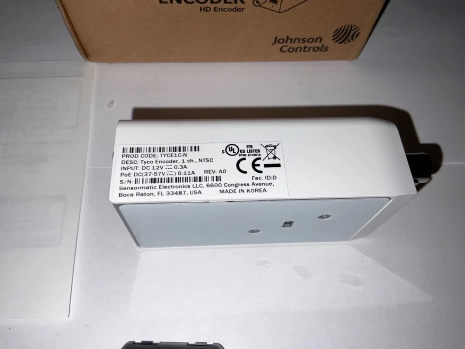 Tyco TYCE1-N 1 Channel HD Encoder - Image 2 of 4