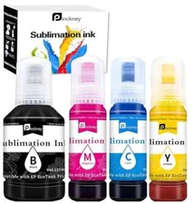 Pinckney Sublimation Ink 127mL Black 85mL CYM Ecotank ET4800 4700 2400 2800 2720