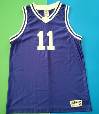 Vintage Eastbay Royal Blue #11 Blank Long Basketball Jersey Polyester Size S | eBay