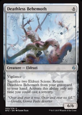 Deathless Behemoth NM, English MTG Battle for Zendikar
