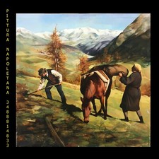 GIANNI STRINO,"sui monti" arte natura montana Napoli olio su tela 45x45