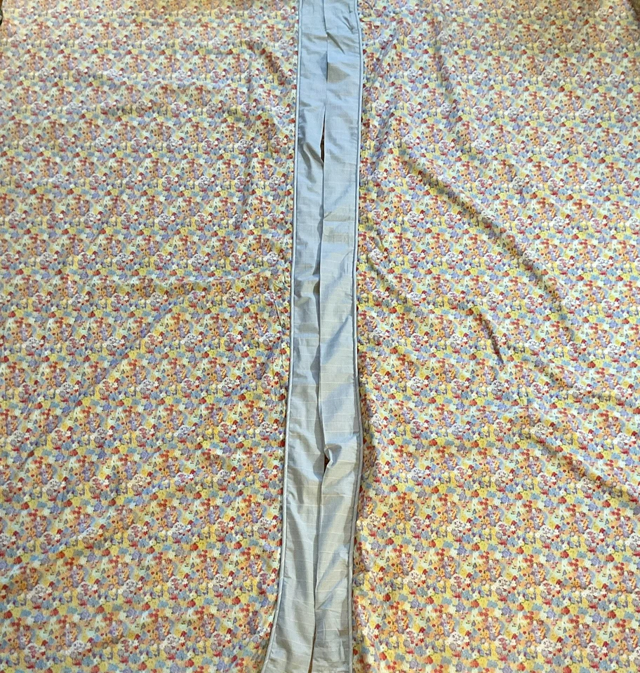 Cortinas para janelas de casa Tommy Hilfiger acabamento listrado floral 82 pol 41 pol painéis cortina - Imagem 2 de 4