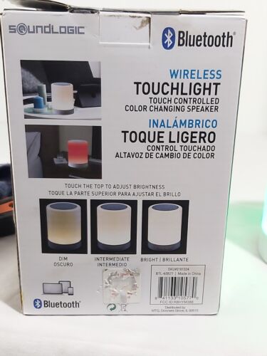 Soundlogic TouchLight Color Changing Bluetooth Speaker Light Sound Takes SD Card - Picture 5 of 9
