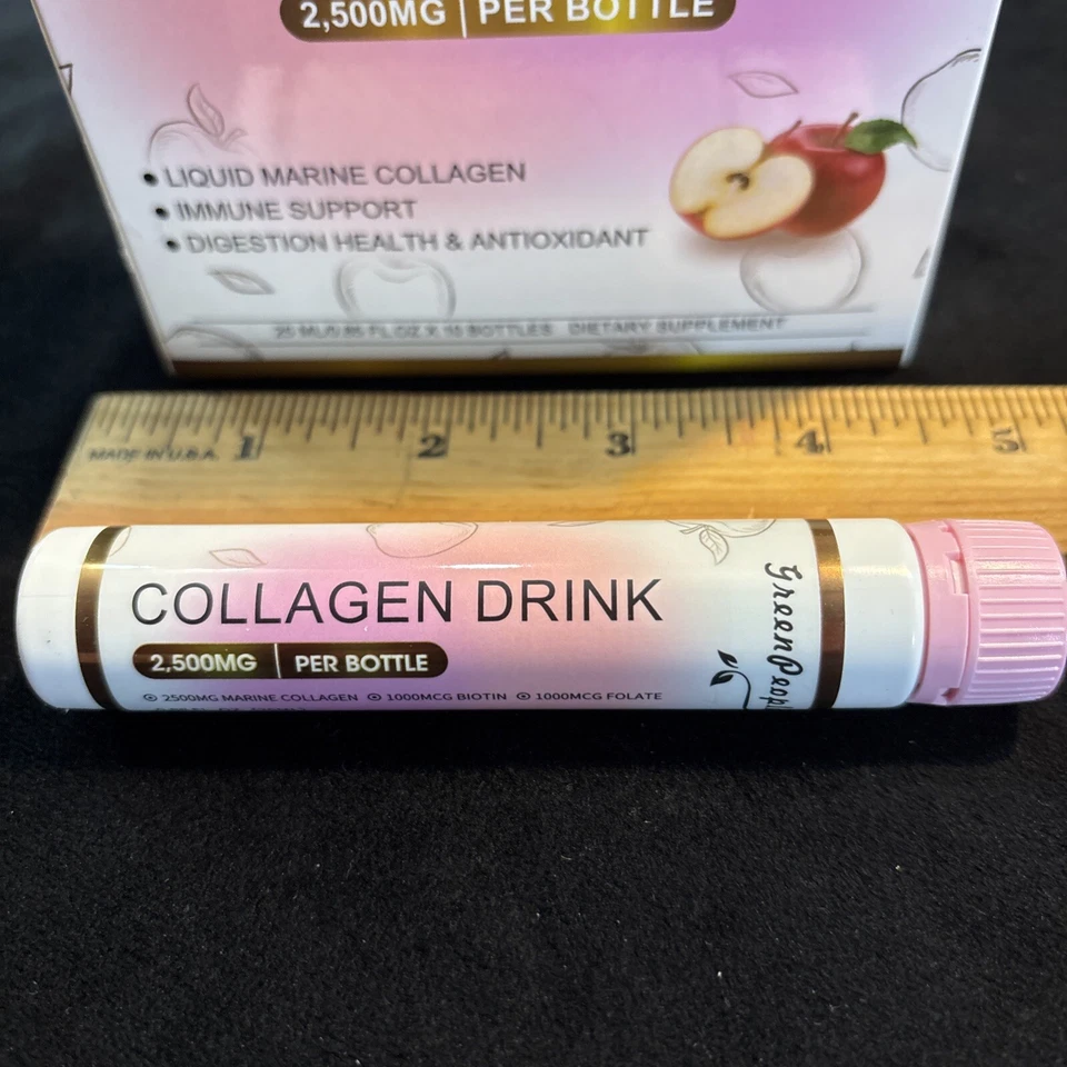 LOTE 10 Botellas Bebida Colágeno 2500MG Apoyo Inmunológico Digestión Antioxidante Freshp Foto 4 de 4