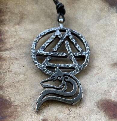 Valknut Rune geschmiedet Wikinger Fenris Geri Freki Unikat J5.9 Odinsknoten TYR