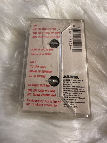 Milli Vanilli - "Girl You Know It's True" - Arista cassette, 1989, R&B Pop Tape - Picture 2 of 6