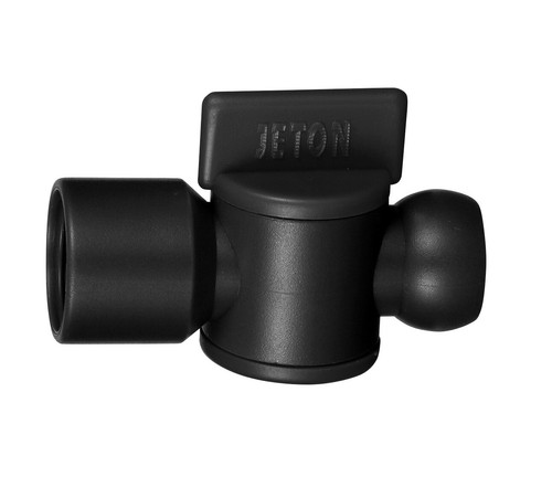 3/8" Kühlmittelschlauch, Ventil mit Innengewinde 3/8"PT(R) / NPT,schwarz - Picture 1 of 4