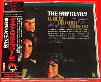 SUPER RARE ORIGINAL JAPANESE POCT CD THE SUPREMES WHERE DID OUR LOVE GO 1964 WOW