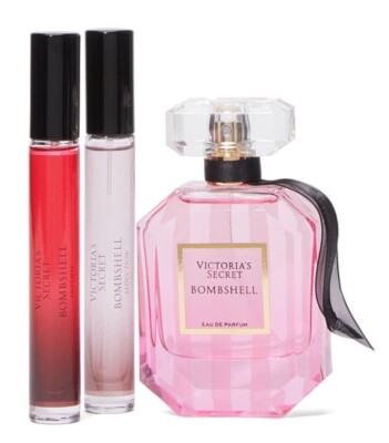 3 Pcs Victoria's Secret Bombshell BOUQUET Eau De Parfum Bombshell