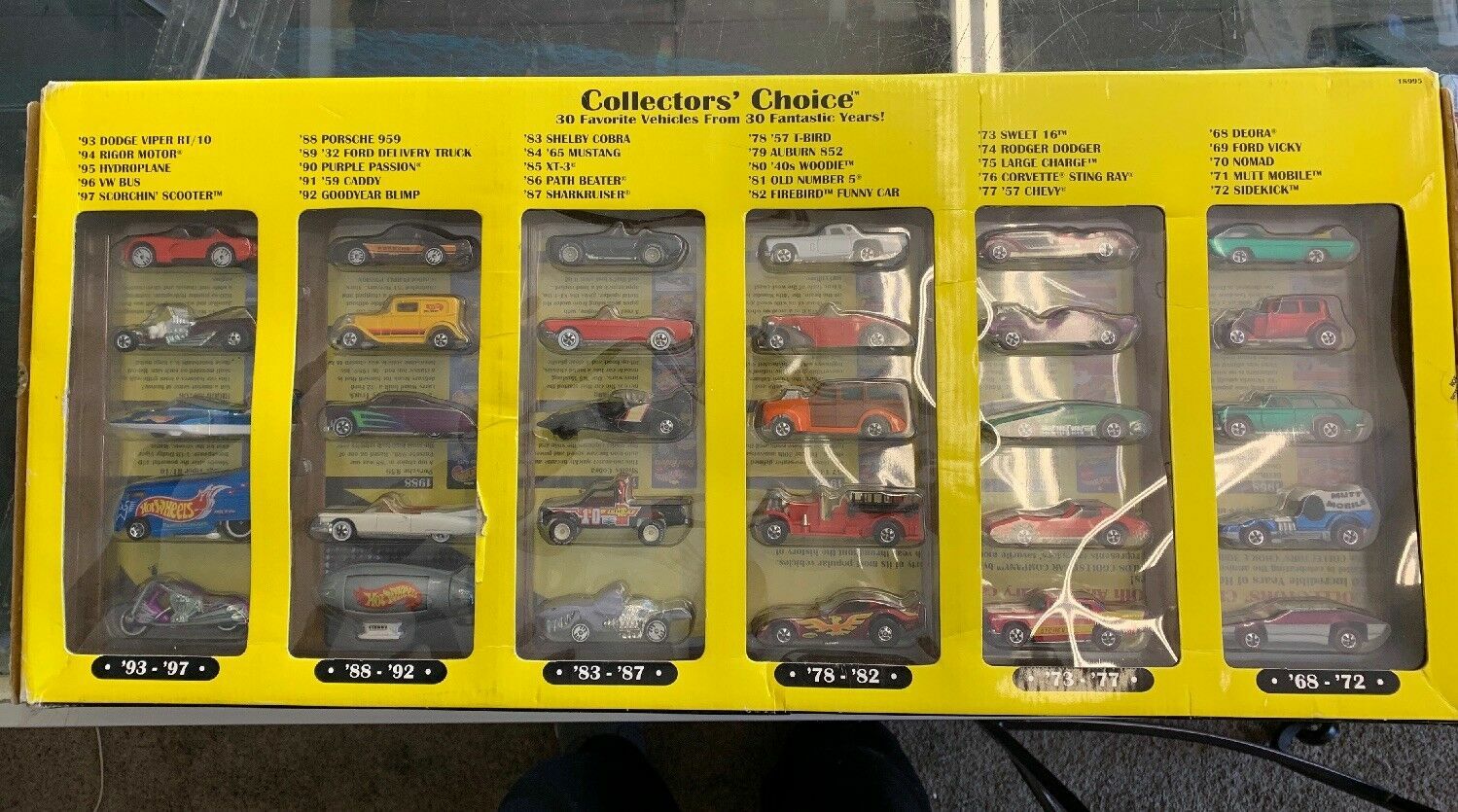 Hot Wheels Collectors Choice 30th Anniversary Special Edition 1968-1998 Cars Hot Wheels Collectors Choice 30th Anniversary Special Edition 1968-1998 Cars