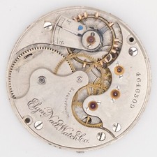 Elgin Grade 121 Model 2 6-Size 15-Jewel Antique Pocket Watch Movement