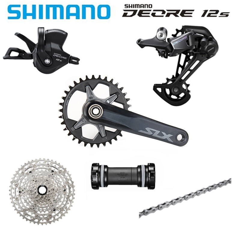 New SHIMANO 1X12 12-Speed Deore M6100 groupset W/SLX M7100