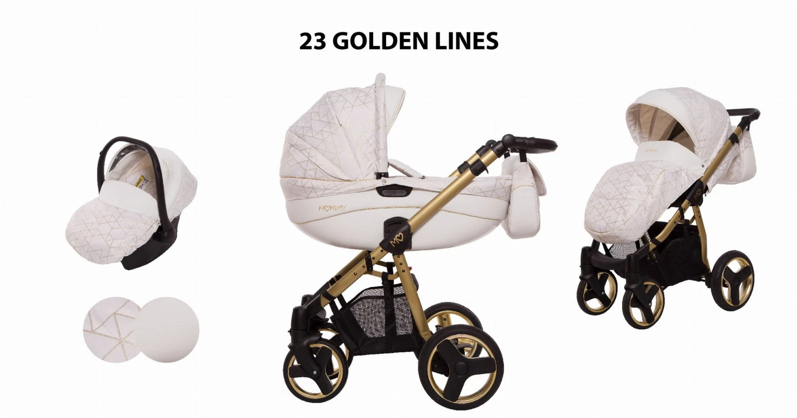 3in1 Stroller Pram Babyactive Mommy Gold Magic / all colours/ car seat Kite