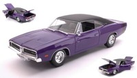 Maisto 1/18 Dodge Charger R/T 1969 Lila Modellbau Statisches Modell Diecast