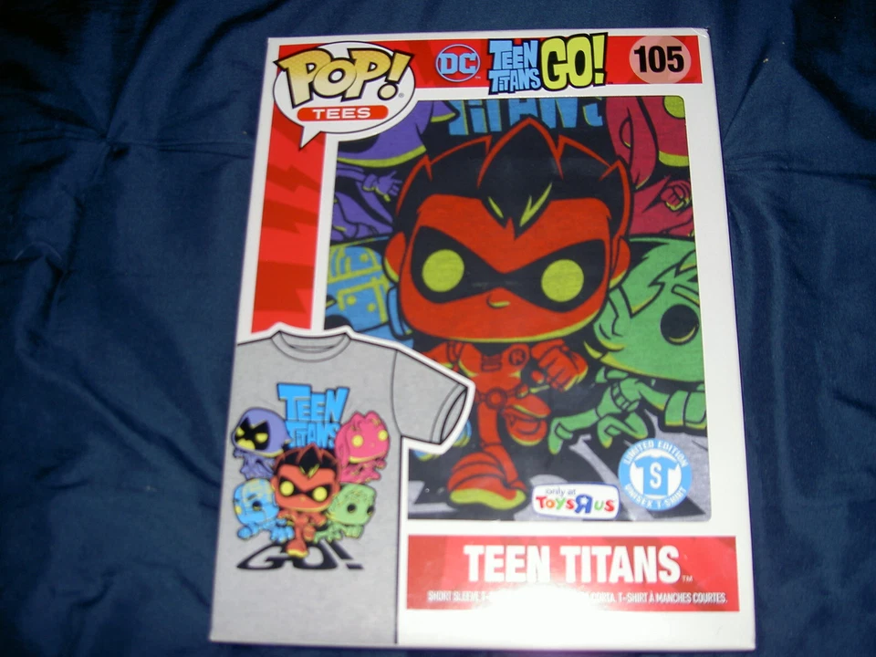 Funko WB TEEN TITANS GO! POP MINI PACK BESTIA NIÑO CAMISETA MANGA CORTA CON FIGURA  Foto 4 de 4
