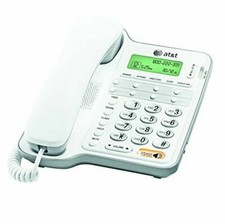 Genuine AT T White Corded Speakerphone Caller ID Call Waiting CL2909 Speed Dial