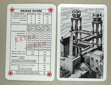 1 x Extra Joker playing card M C Escher: Up and down AE 022