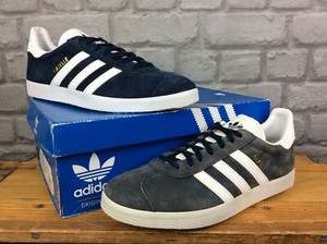 navy blue gazelles