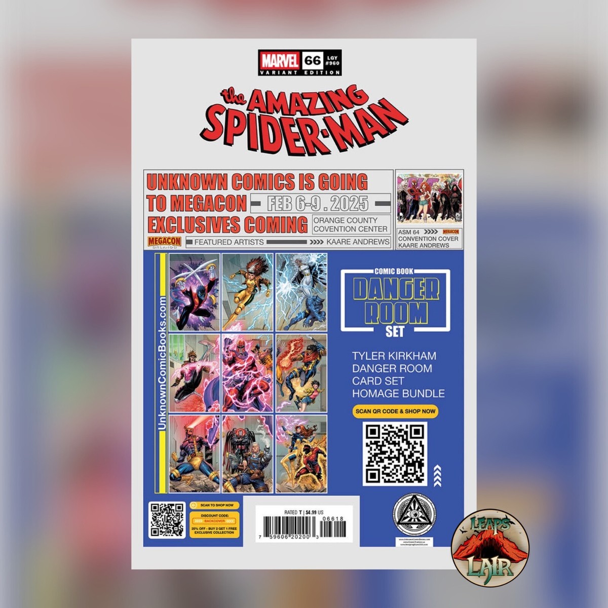 AMAZING SPIDER-MAN #66 GABRIELE DELL'OTTO EXCLUSIVE VIRGIN VARIANT