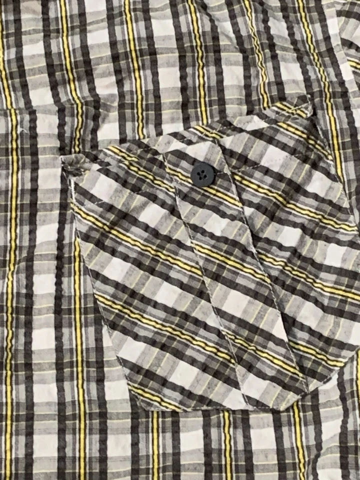 Camisa para hombre HELLY HANSEN Seersucker manga corta botón delantero XL mezcla de algodón Foto 4 de 4