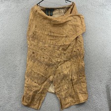 Vintage Lauren Ralph Lauren Skirt Womens 12 Linen Wrap Midi Tribal Ochre Artsy