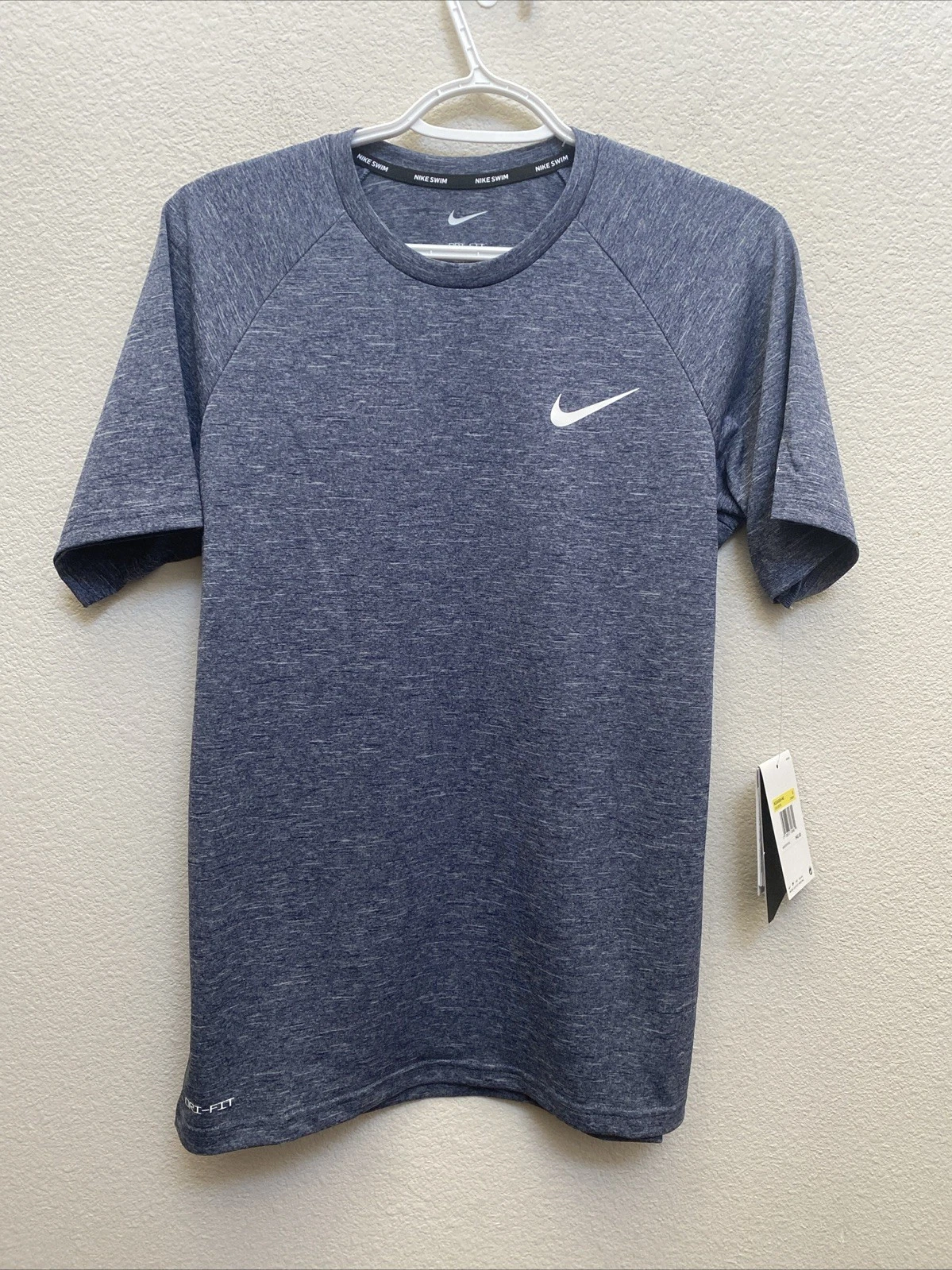NEW Men's Nike Swim Dri-Fit Navy T-Shirt Sun Protection UPF40+ NWT $46 Small