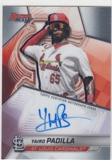 Yairo Padilla Base Auto -  2025 Bowman's Best ZT