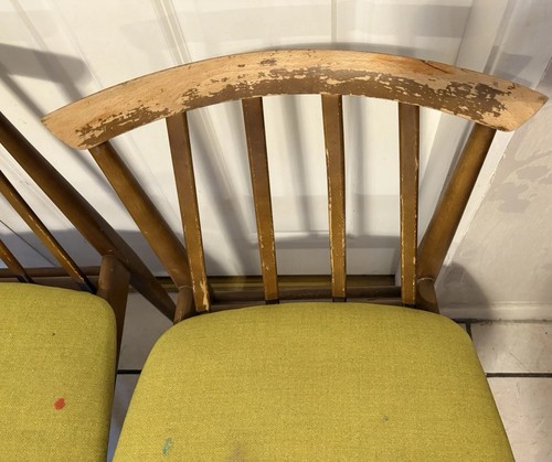 5 Vintage Elliotts of Newbury Dining Chairs Restore Project Antique Ercol Retro - Picture 9 of 10
