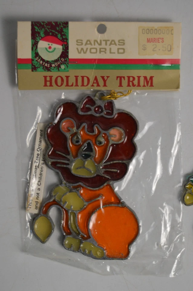 Kurt Adler Mago de Oz Árbol de Navidad Adornos León y Espantapájaros Vidrieras Foto 2 de 4