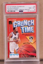 Kevin Durant 2019-20 Donruss - Crunch Time (Press Proof) *SP* (PSA - 8 NM/MT)
