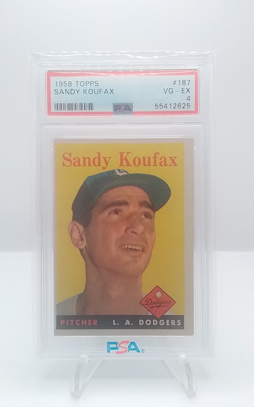 1958 Topps Sandy Koufax #187 PSA 4 VG-EX