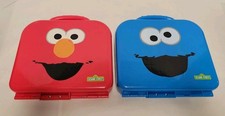 Sesame Street Elmo Cookie Monster On the Go Letters  Numbers Take Along Cases