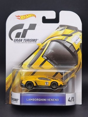 Hot Wheels 2016 Entertainment Gran Turismo 4/5 - Lamborghini Veneno Pearl Yellow
