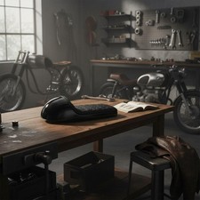 Motorcycle Bump Seat Retro Design Vintage Motorcycle Saddle Sturdy Construction