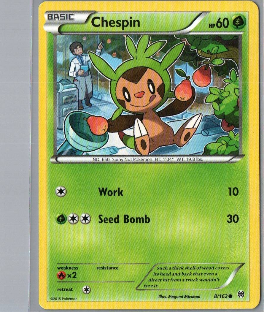 Chespin 8/162 Common BREAKthrough Pokemon Near Mint