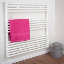 Quinn Towel Rail Radiator 800 x 750mm White Heated Bathroom Kitchen (Brand New)
