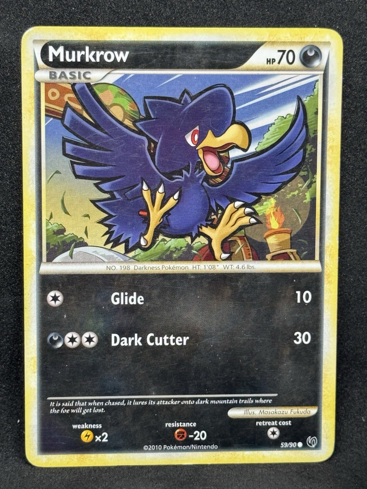 Pokemon Card HeartGold SoulSilver Undaunted 59/90 Murkrow