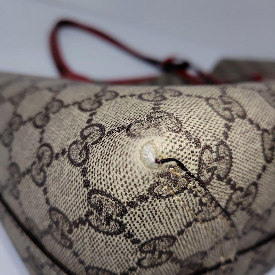 GUCCI GG Supreme Reversible Leather Tote Bag Women Authentic Good Condition thumbnail 4