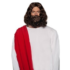 Jesus Wig  Beard Adult Costume Set