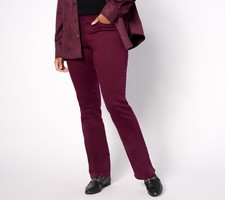 Belle by Kim Gravel Women's Pants Sz 2 Tall TripleLuxe Twill Silver A612818