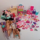 Vintage & Modern Mattel Barbie Assorted Lot Dolls, Clothes, Shoes, Furniture
