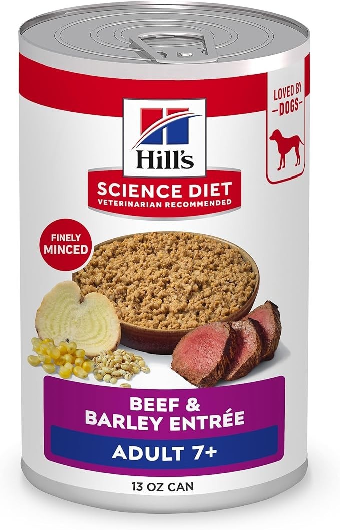 Hill's Science Diet Adult 7+ Senior Adult Wet Dog Food, Premium Case of 12