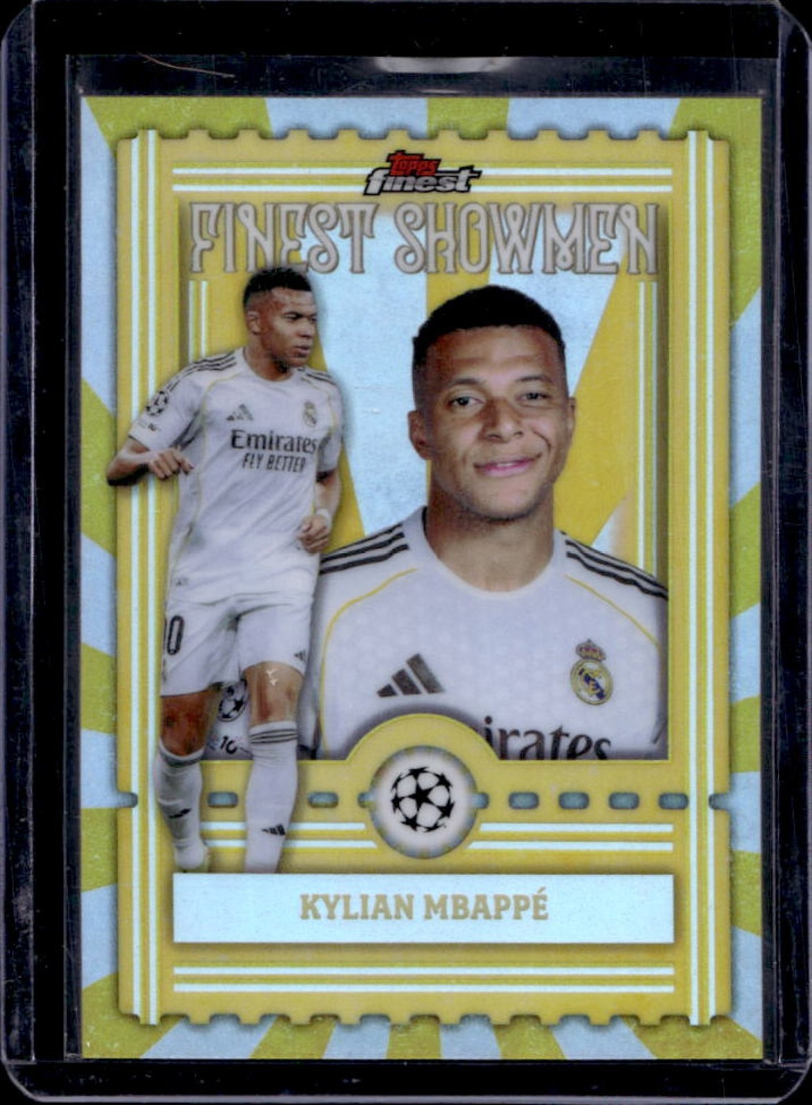 2025-26 Topps Club Competition Finest Kylian Mbappe Showmen Refractor #FS-10 view 1