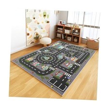 Analog ABC Kids Rug Playroom Car Rug Play Mat City 47 70 inches Night City
