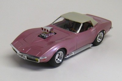Vtg, Pro-Street 1968 Corvette With Blown Big Block 427 in Lt Red Pearl Metallic